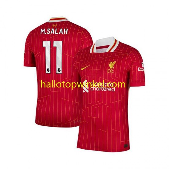 Liverpool Voetbalshirt Mohamed Salah 11 Heren Thuis Tenue 2024-2025 Korte Mouw