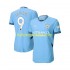 Manchester City Voetbalshirt Erling Haaland 9 Heren Thuis Tenue 2024-2025 Korte Mouw