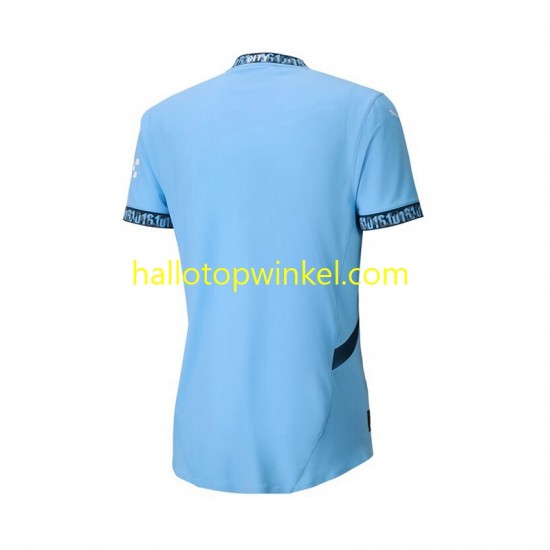 Manchester City Voetbalshirt Heren Thuis Tenue 2024-2025 Korte Mouw