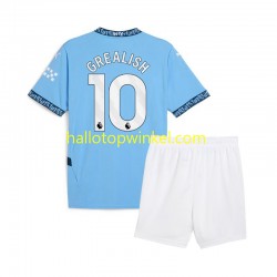 Manchester City Voetbalshirt Jack Grealish 10 Kleuters/Kids Thuis Tenue 2024-2025 Korte Mouw