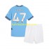 Manchester City Voetbalshirt Phil Foden 47 Kleuters/Kids Thuis Tenue 2024-2025 Korte Mouw