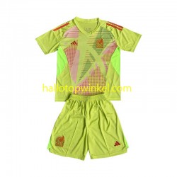 Mexico Voetbalshirt Doelman Kleuters/Kids Uit Tenue 2024 Korte Mouw