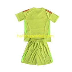 Mexico Voetbalshirt Doelman Kleuters/Kids Uit Tenue 2024 Korte Mouw