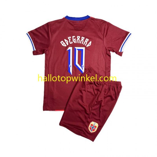 Noorwegen Voetbalshirt Martin Odegaard 8 Kleuters/Kids Thuis Tenue 2024 Korte Mouw