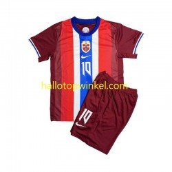Noorwegen Voetbalshirt Martin Odegaard 8 Kleuters/Kids Thuis Tenue 2024 Korte Mouw