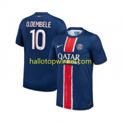 Paris Saint-Germain Voetbalshirt Ousmane Dembele 10 Heren Thuis Tenue 2024-2025 Korte Mouw