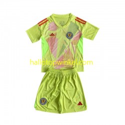 Schotland Voetbalshirt Doelman Kleuters/Kids Thuis Tenue Euro 2024 Korte Mouw