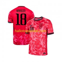 Zuid-Korea Voetbalshirt KANGIN 18 Heren Thuis Tenue 2024 Korte Mouw