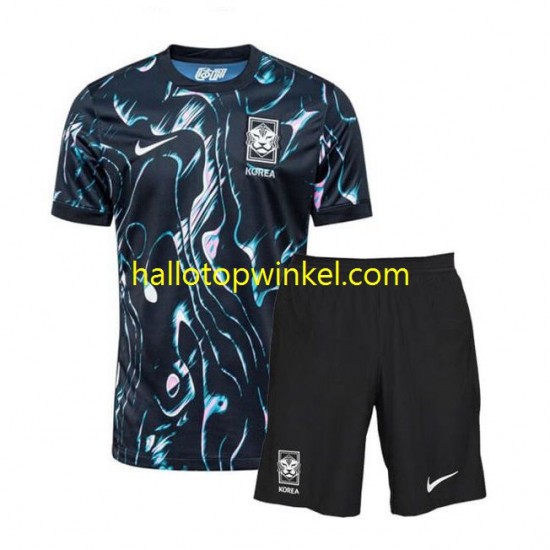 Zuid-Korea Voetbalshirt Kleuters/Kids Uit Tenue 2024 Korte Mouw
