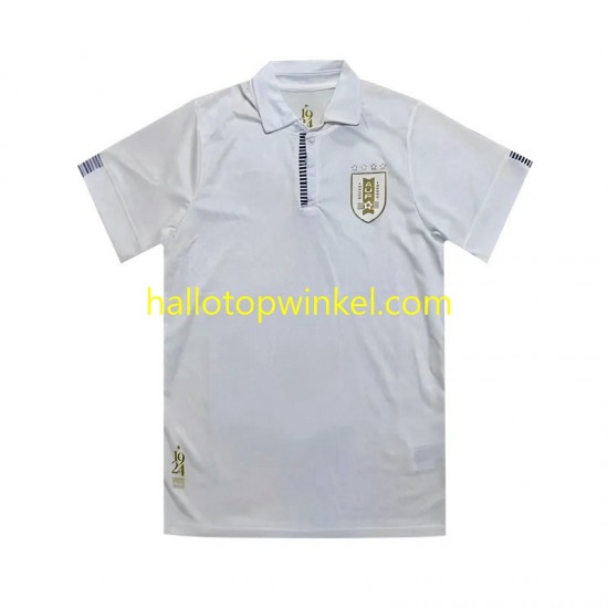 Uruguay Voetbalshirt 100th Anniversary Heren Uit Tenue 2024 Korte Mouw