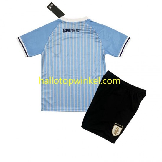 Uruguay Voetbalshirt Kleuters/Kids Thuis Tenue 2024 Korte Mouw