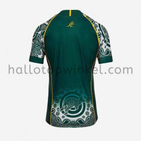 Australisch rugbyteam Thuis Tenue 2021 Korte Mouw