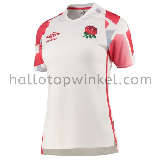 Engels rugbyteam 7S Dames Thuis Tenue 2020-2021 Korte Mouw