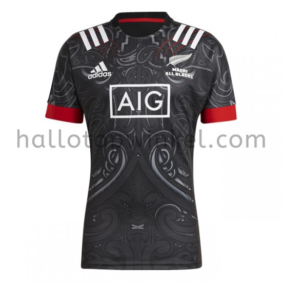 Nieuw-Zeelands rugbyteam Maori Thuis Tenue 2020-2021 Korte Mouw