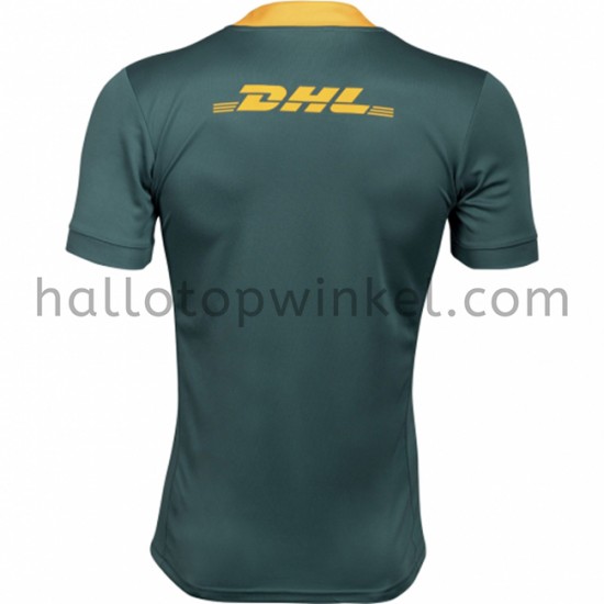 Zuid-Afrikaans rugbyteam Thuis Tenue 2021 Korte Mouw