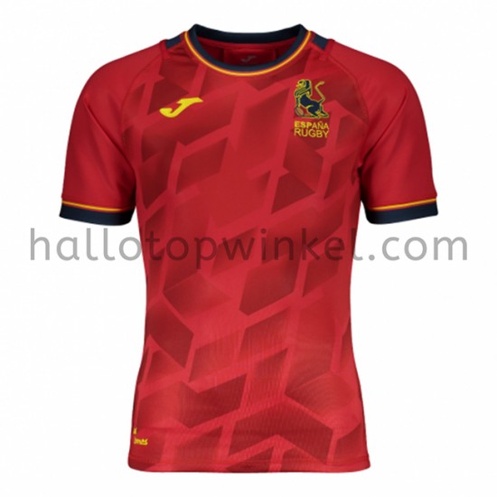 Spaans rugbyteam Thuis Tenue 2021 Korte Mouw